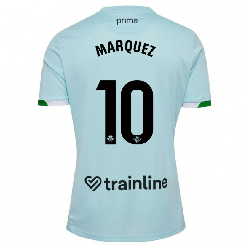 Danxen Dětské Rosa Márquez #10 Nebesky Modrá Zelená Daleko Hráčské Dresy 2025/26 Dres