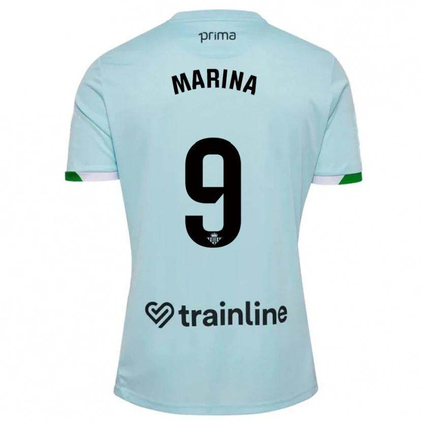 Danxen Dětské Rodrigo Marina #9 Nebesky Modrá Zelená Daleko Hráčské Dresy 2025/26 Dres