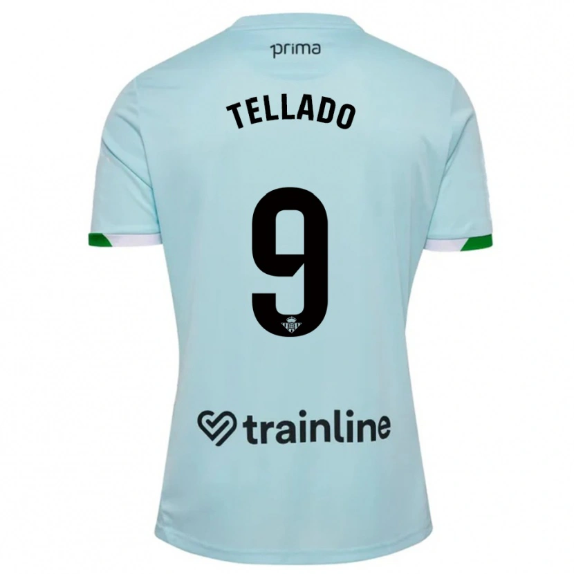 Danxen Dětské Victor Tellado #9 Nebesky Modrá Zelená Daleko Hráčské Dresy 2025/26 Dres