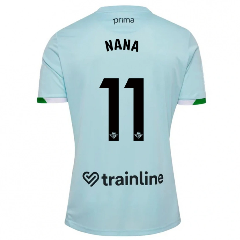 Danxen Dětské Nuria Ligero Fernández #11 Nebesky Modrá Zelená Daleko Hráčské Dresy 2025/26 Dres