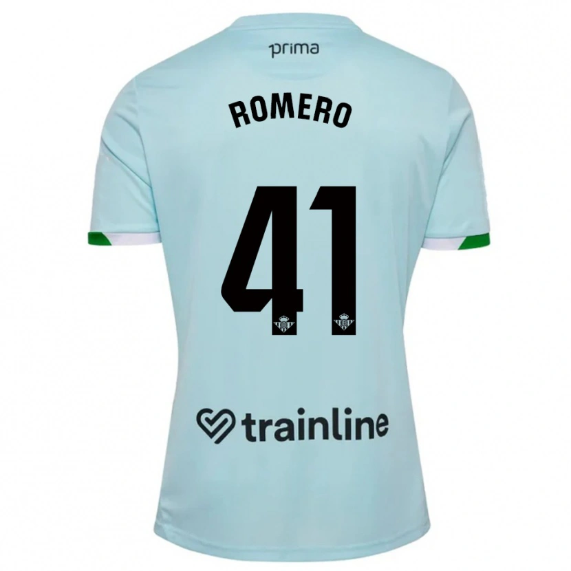 Danxen Dětské José Romero #41 Nebesky Modrá Zelená Daleko Hráčské Dresy 2025/26 Dres