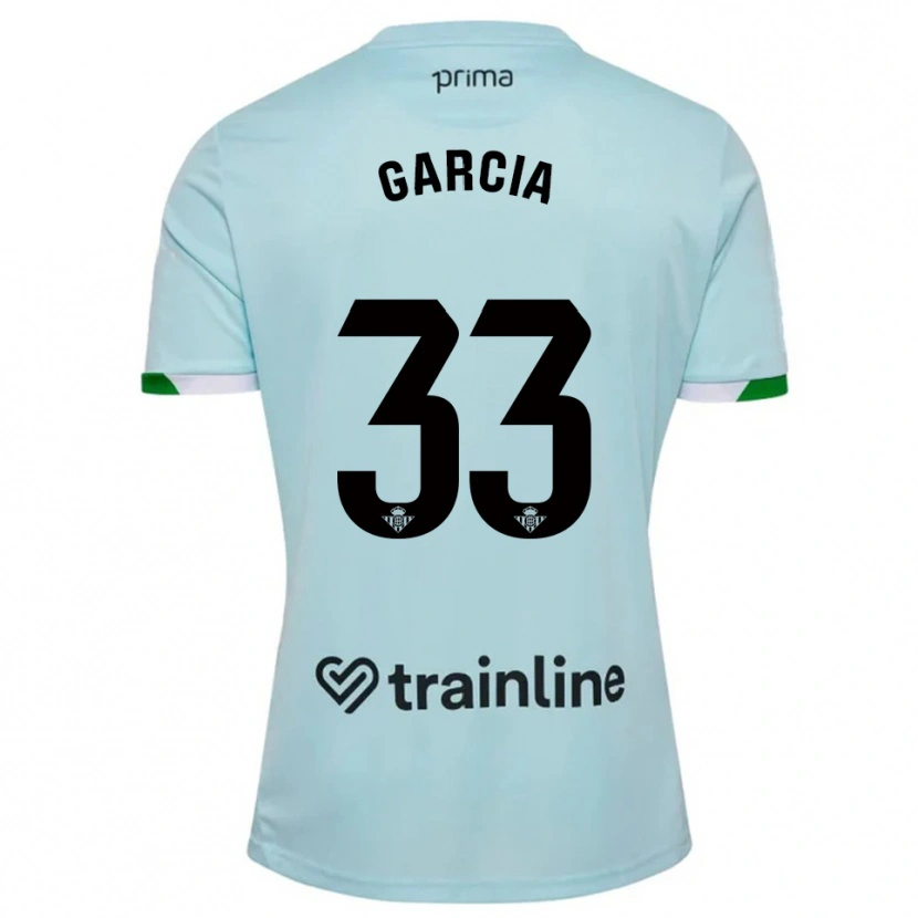 Danxen Dětské Pablo García #33 Nebesky Modrá Zelená Daleko Hráčské Dresy 2025/26 Dres