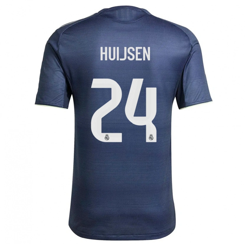 Danxen Dětské Dean Huijsen #24 Tmavě Modrá Stříbrná Daleko Hráčské Dresy 2025/26 Dres