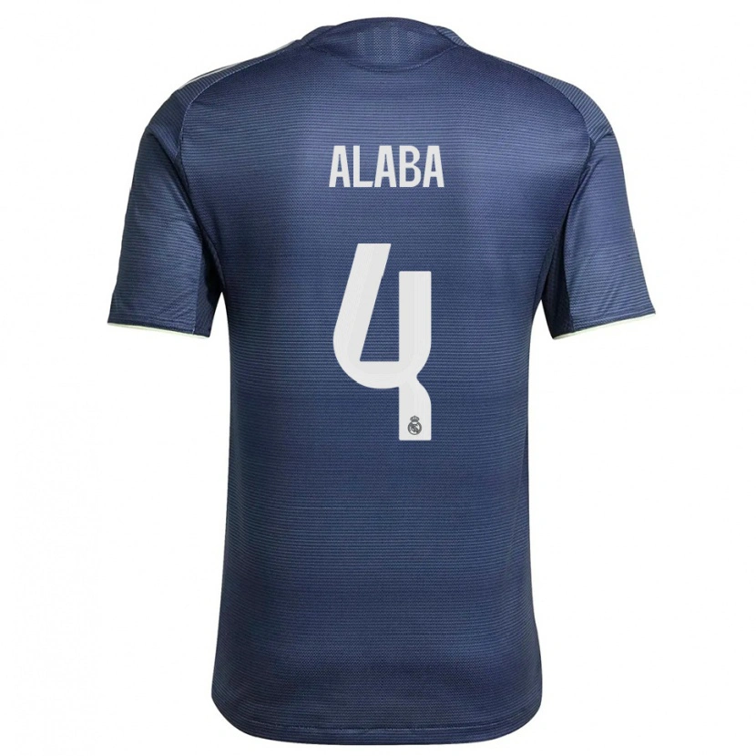 Danxen Dětské David Alaba #4 Tmavě Modrá Stříbrná Daleko Hráčské Dresy 2025/26 Dres