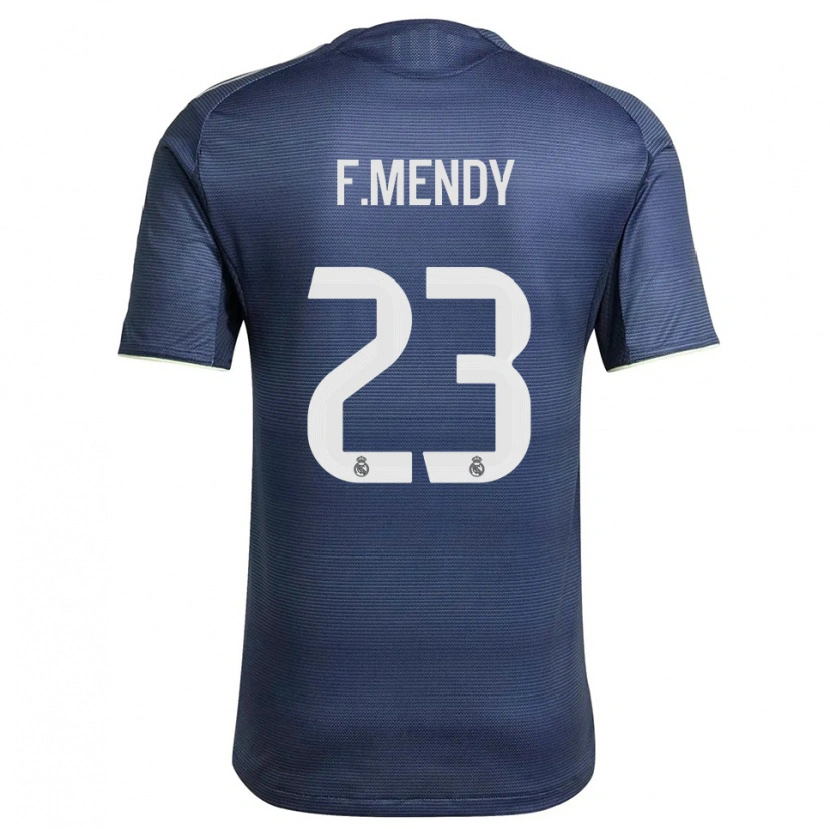 Danxen Dětské Ferland Mendy #23 Tmavě Modrá Stříbrná Daleko Hráčské Dresy 2025/26 Dres