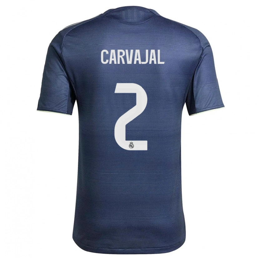 Danxen Dětské Daniel Carvajal #2 Tmavě Modrá Stříbrná Daleko Hráčské Dresy 2025/26 Dres