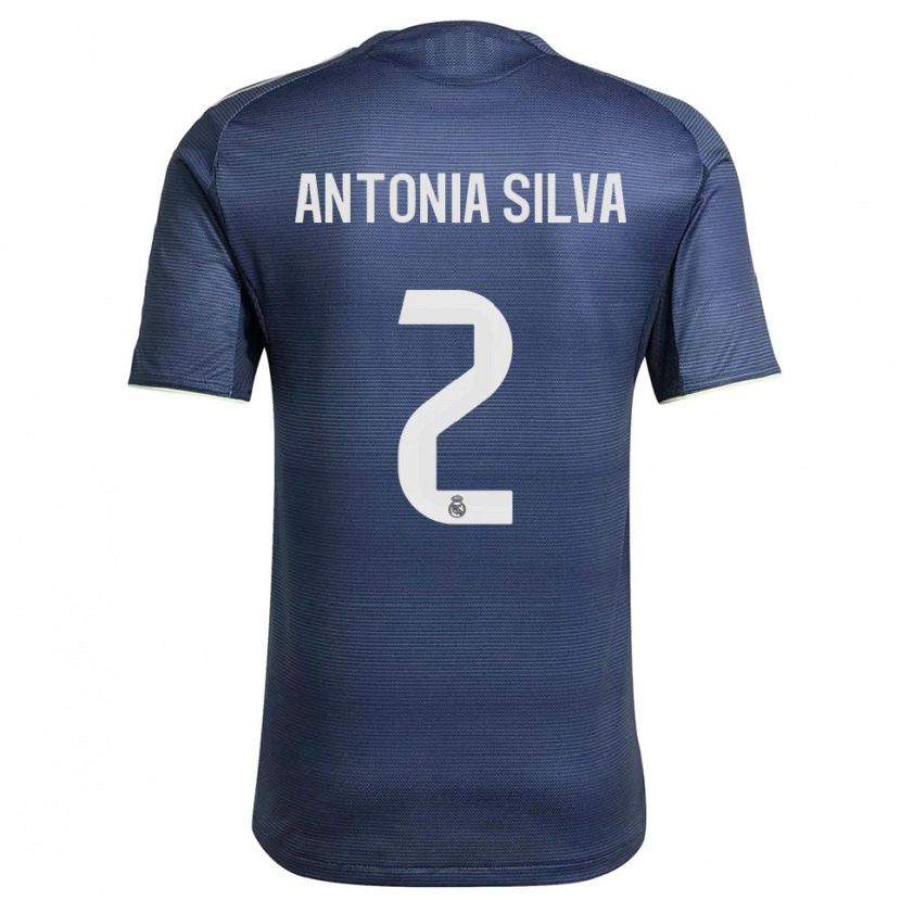 Danxen Dětské Antônia Silva #2 Tmavě Modrá Stříbrná Daleko Hráčské Dresy 2025/26 Dres