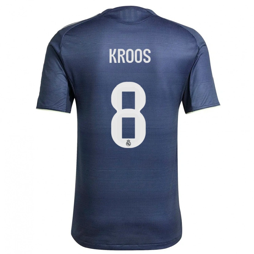 Danxen Dětské Toni Kroos #8 Tmavě Modrá Stříbrná Daleko Hráčské Dresy 2025/26 Dres