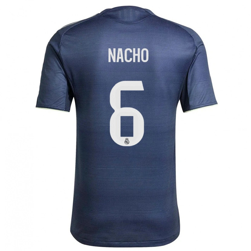 Danxen Dětské Nacho Fernandez #6 Tmavě Modrá Stříbrná Daleko Hráčské Dresy 2025/26 Dres