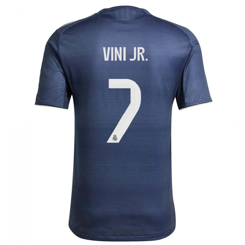Danxen Dětské Vinicius Junior #7 Tmavě Modrá Stříbrná Daleko Hráčské Dresy 2025/26 Dres