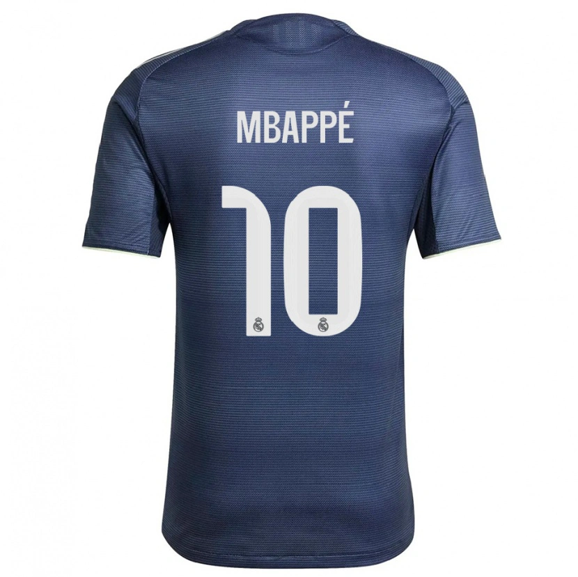 Danxen Dětské Kylian Mbappé #10 Tmavě Modrá Stříbrná Daleko Hráčské Dresy 2025/26 Dres