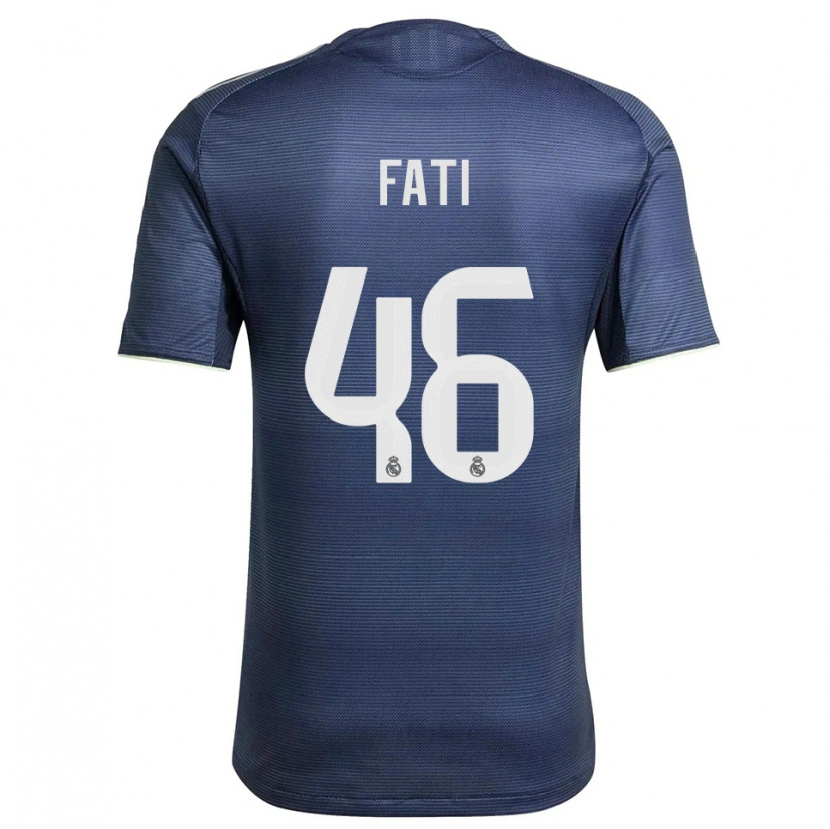Danxen Dětské Lamini Fati #46 Tmavě Modrá Stříbrná Daleko Hráčské Dresy 2025/26 Dres