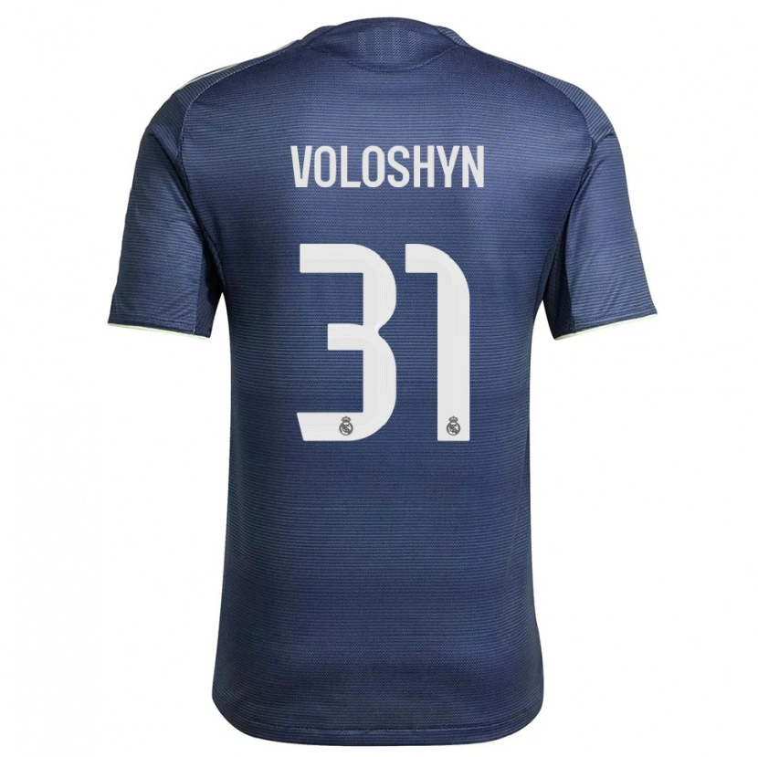 Danxen Dětské Ilya Voloshyn #31 Tmavě Modrá Stříbrná Daleko Hráčské Dresy 2025/26 Dres