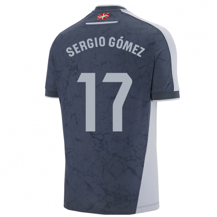 Danxen Dětské Sergio Gómez #17 Tmavě Modrá Bílá Daleko Hráčské Dresy 2025/26 Dres