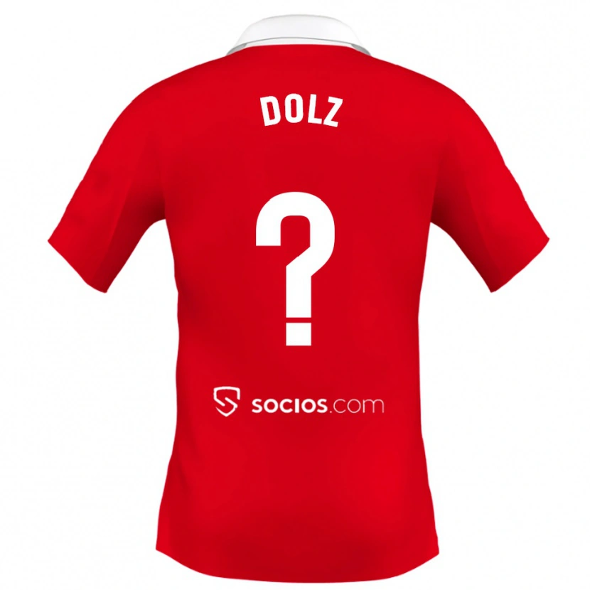 Danxen Dětské Marc Dolz #0 Červená Bílá Šedá Daleko Hráčské Dresy 2025/26 Dres