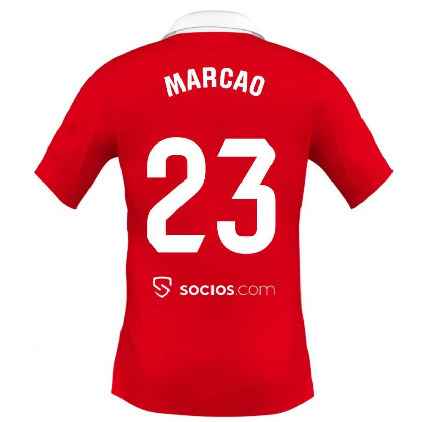 Danxen Dětské Marcão #23 Červená Bílá Šedá Daleko Hráčské Dresy 2025/26 Dres