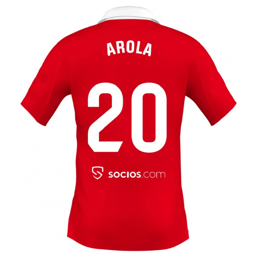 Danxen Dětské Arola Aparicio Gili #20 Červená Bílá Šedá Daleko Hráčské Dresy 2025/26 Dres