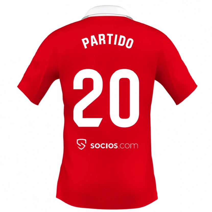 Danxen Dětské Paula Partido #20 Červená Bílá Šedá Daleko Hráčské Dresy 2025/26 Dres