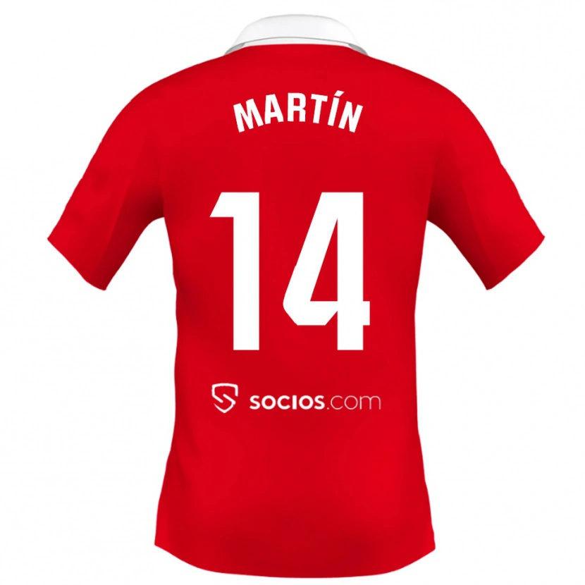 Danxen Dětské Nazaret Martín #14 Červená Bílá Šedá Daleko Hráčské Dresy 2025/26 Dres