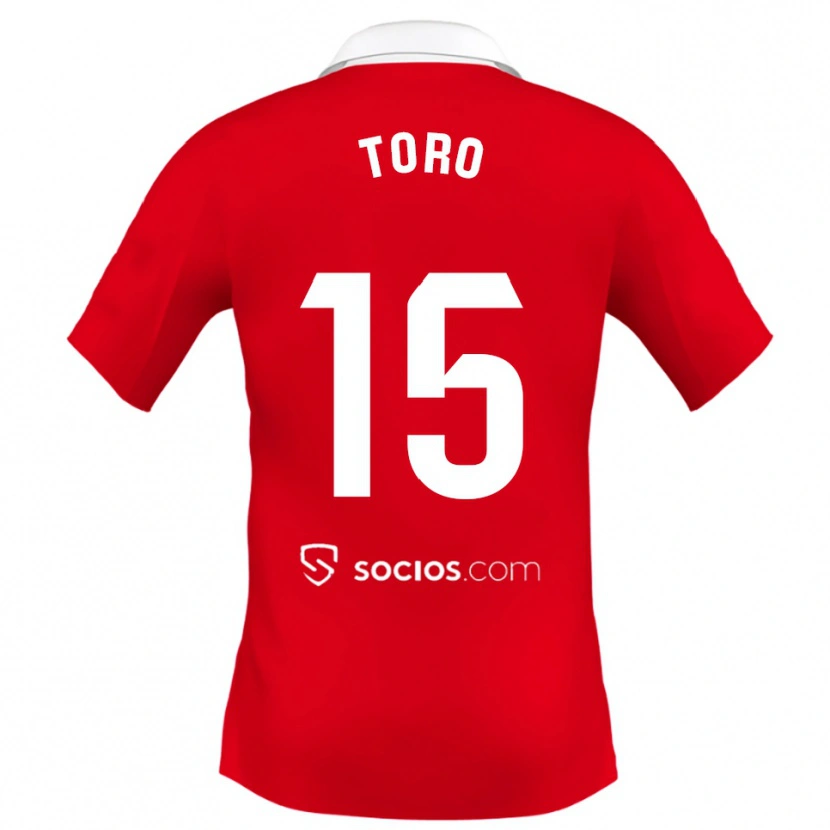Danxen Dětské Juanan Toro #15 Červená Bílá Šedá Daleko Hráčské Dresy 2025/26 Dres