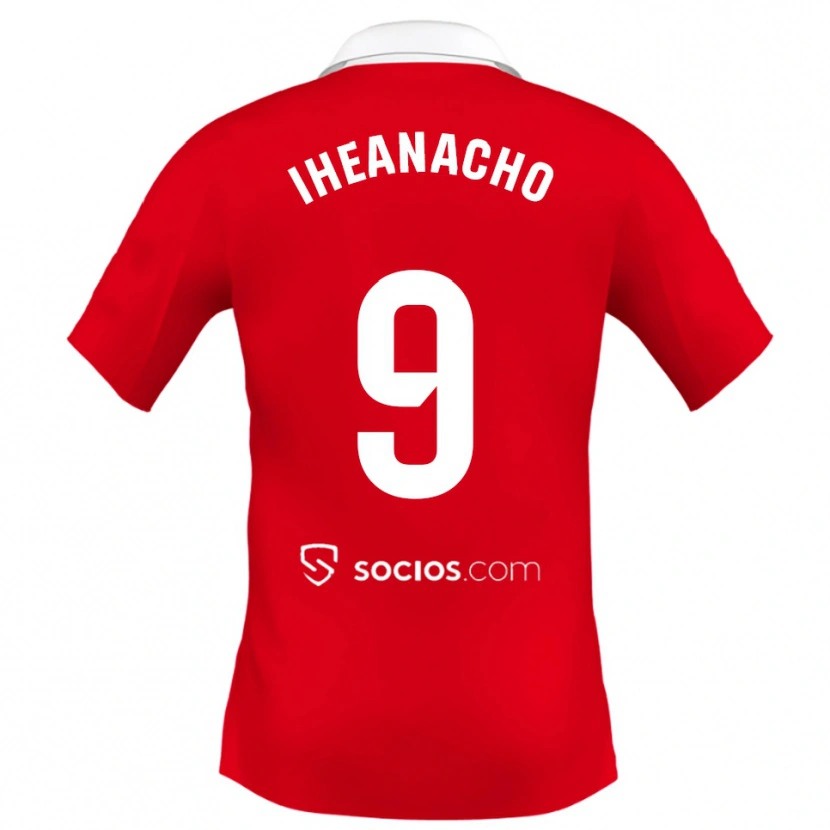 Danxen Dětské Kelechi Iheanacho #9 Červená Bílá Šedá Daleko Hráčské Dresy 2025/26 Dres