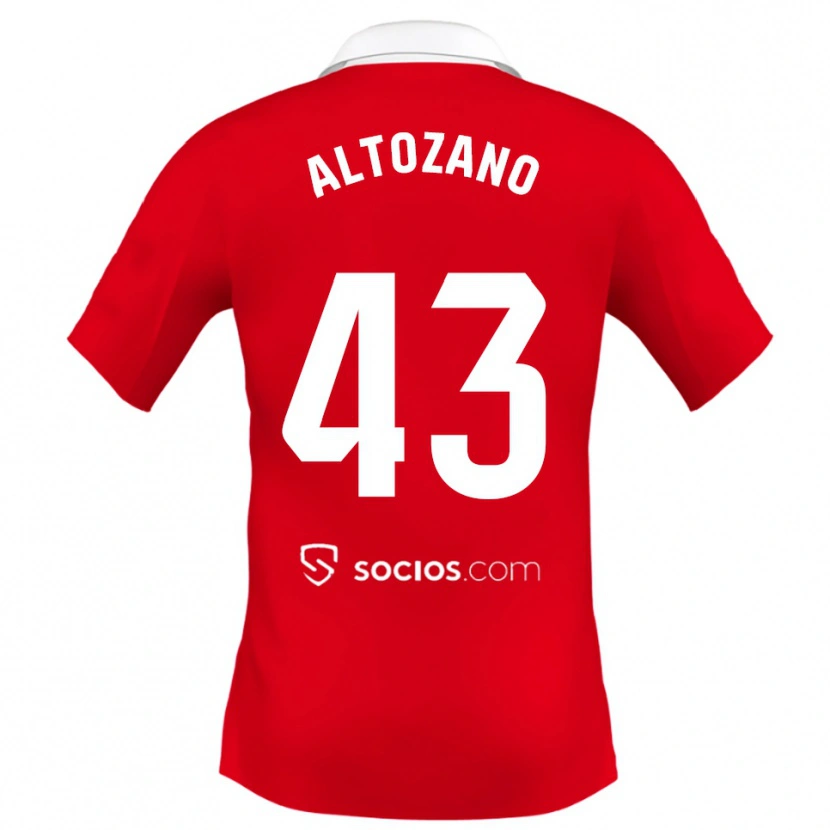 Danxen Dětské Edu Altozano #43 Červená Bílá Šedá Daleko Hráčské Dresy 2025/26 Dres