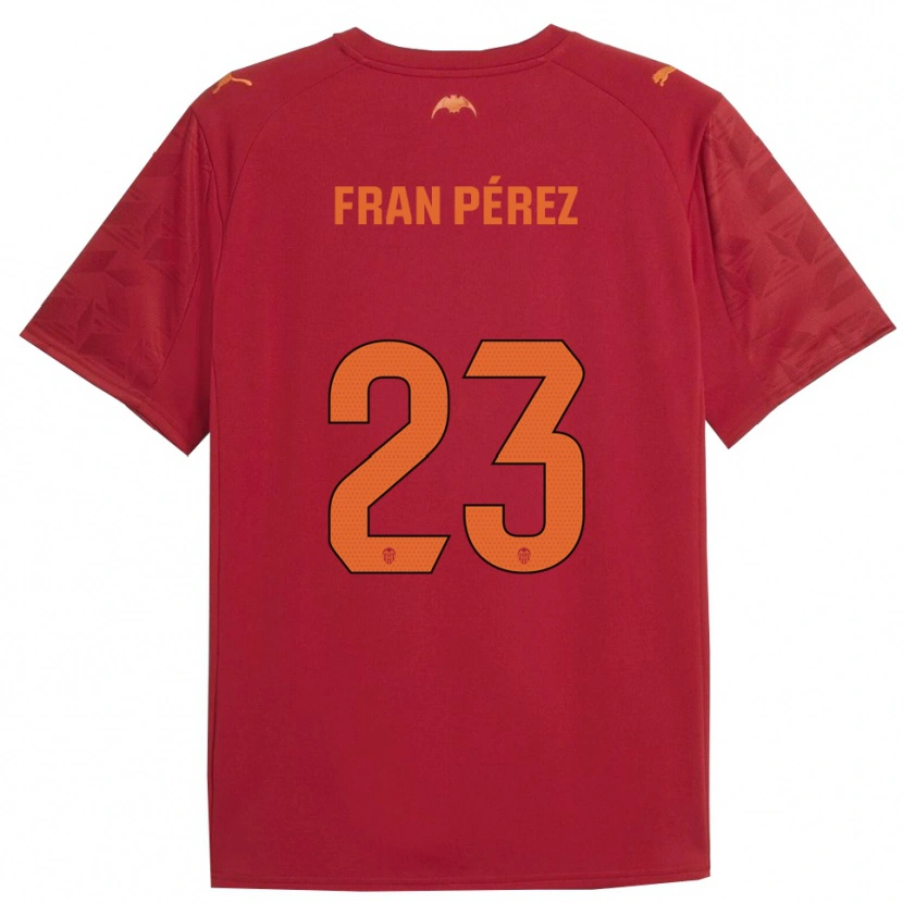 Danxen Dětské Fran Pérez #23 Červená Oranžová Daleko Hráčské Dresy 2025/26 Dres