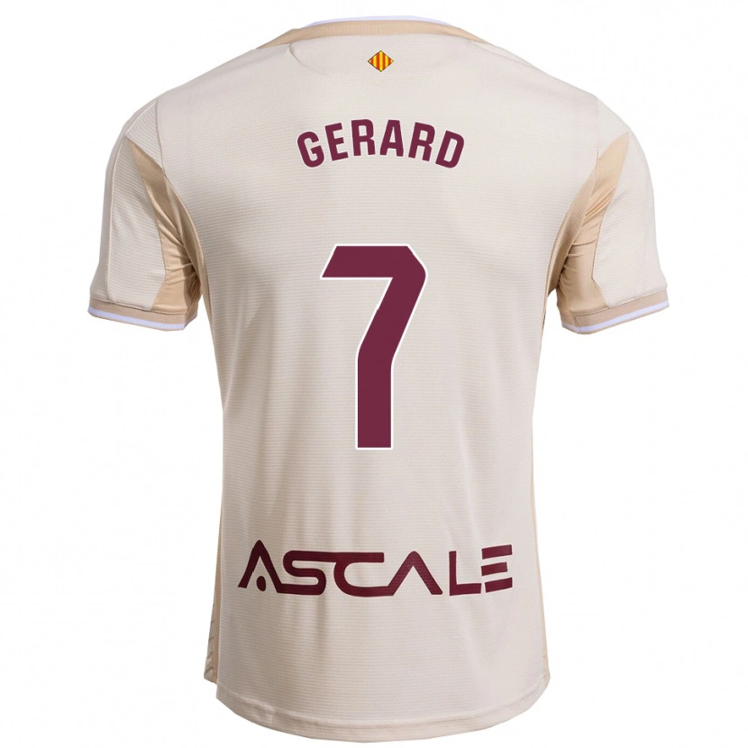 Danxen Dětské Gerard Moreno #7 Špinavě Bílá Burgundská Daleko Hráčské Dresy 2025/26 Dres
