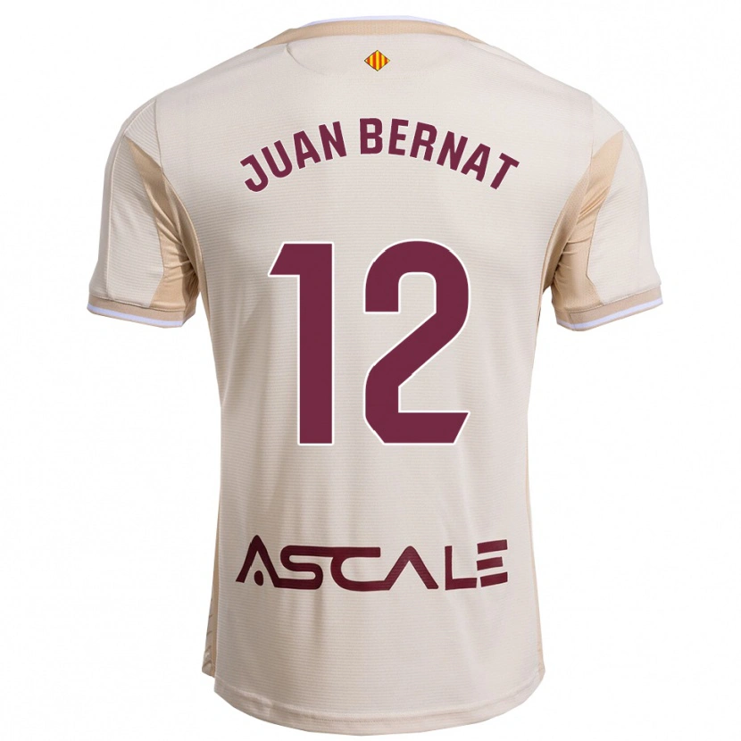 Danxen Dětské Juan Bernat #12 Špinavě Bílá Burgundská Daleko Hráčské Dresy 2025/26 Dres