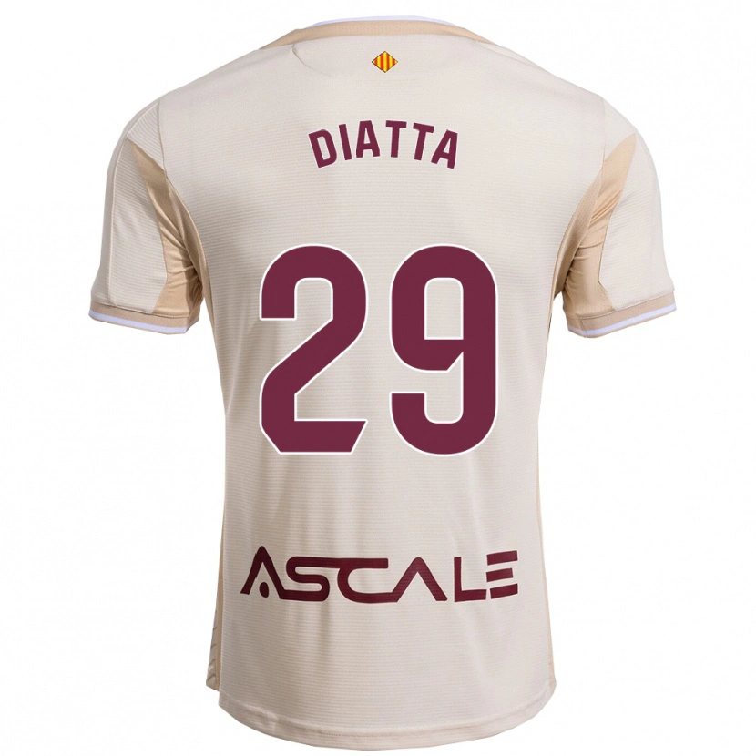 Danxen Dětské Alassane Diatta #29 Špinavě Bílá Burgundská Daleko Hráčské Dresy 2025/26 Dres