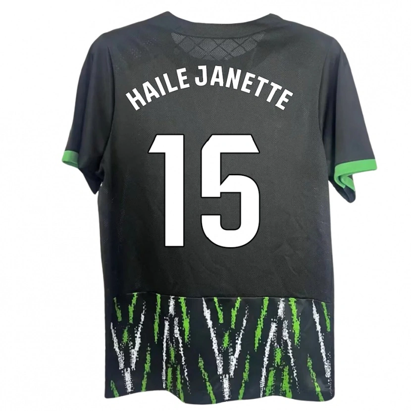 Danxen Dětské Haile Janette Pereira Richards #15 Černá Zelená Daleko Hráčské Dresy 2025/26 Dres