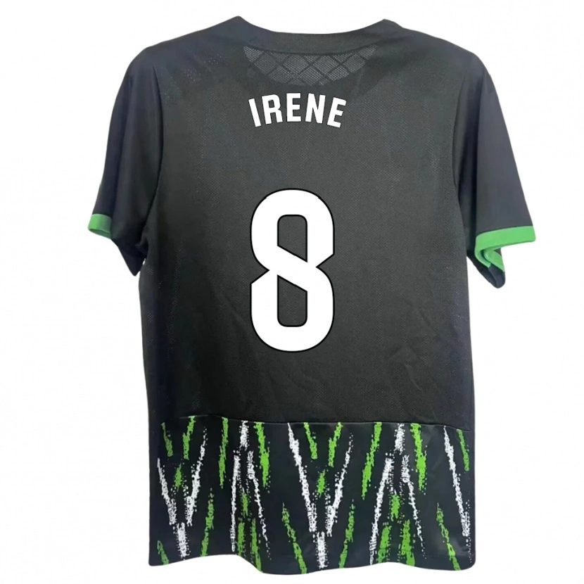 Danxen Dětské Irene Ñiguez García #8 Černá Zelená Daleko Hráčské Dresy 2025/26 Dres