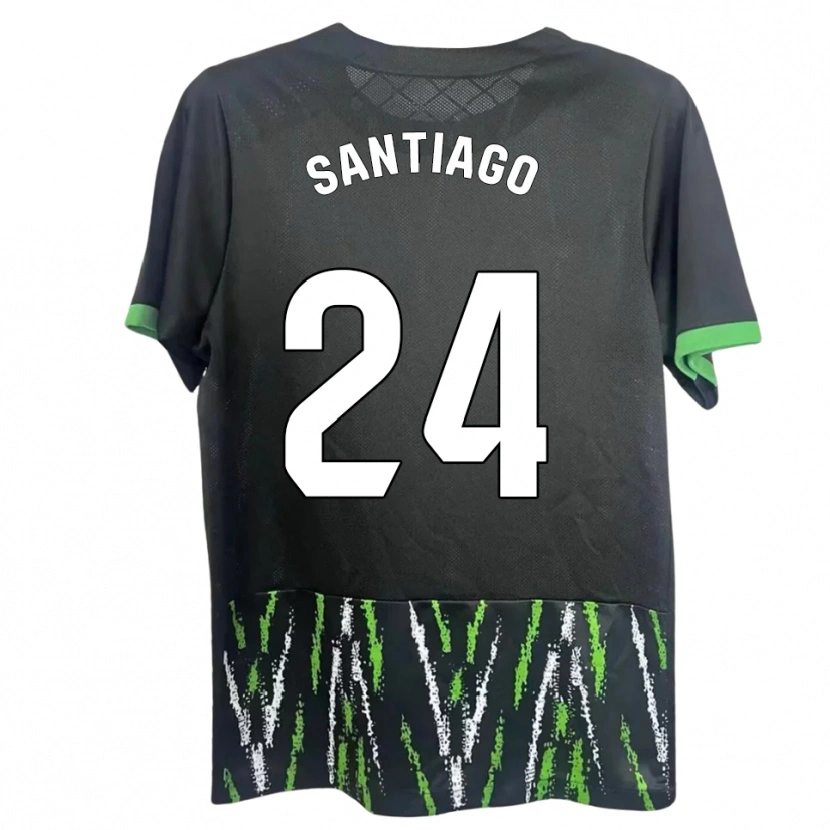 Danxen Dětské Yago Santiago #24 Černá Zelená Daleko Hráčské Dresy 2025/26 Dres