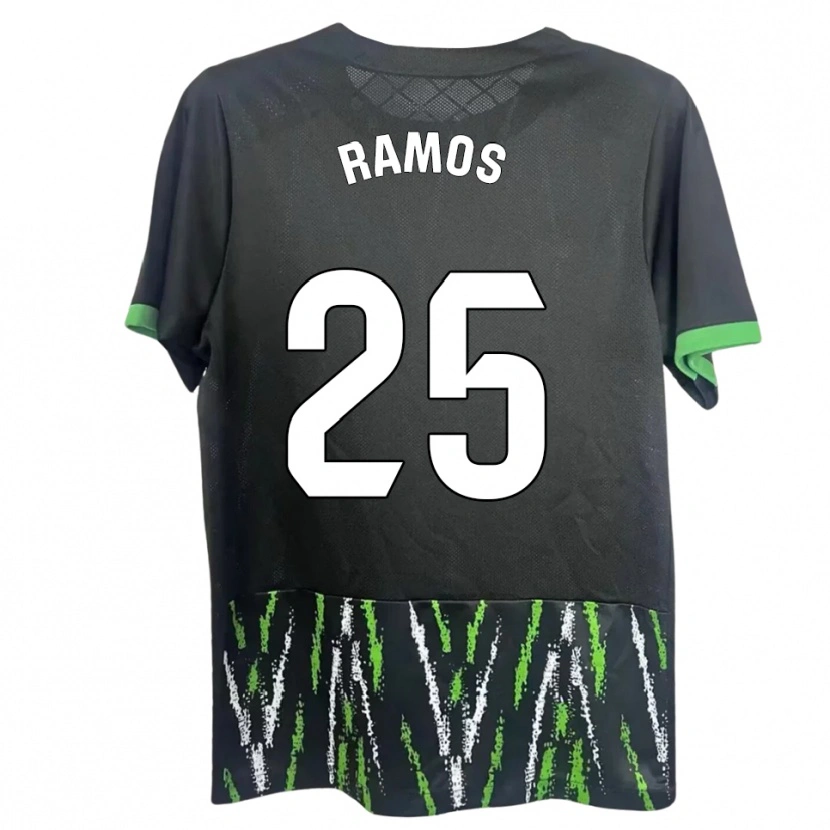 Danxen Dětské Alejandro Ramos #25 Černá Zelená Daleko Hráčské Dresy 2025/26 Dres