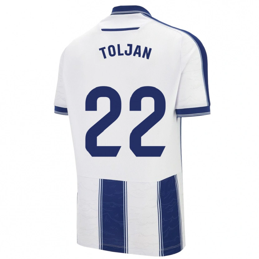 Danxen Dětské Jeremy Toljan #22 Tmavě Modrá Bílá Daleko Hráčské Dresy 2025/26 Dres