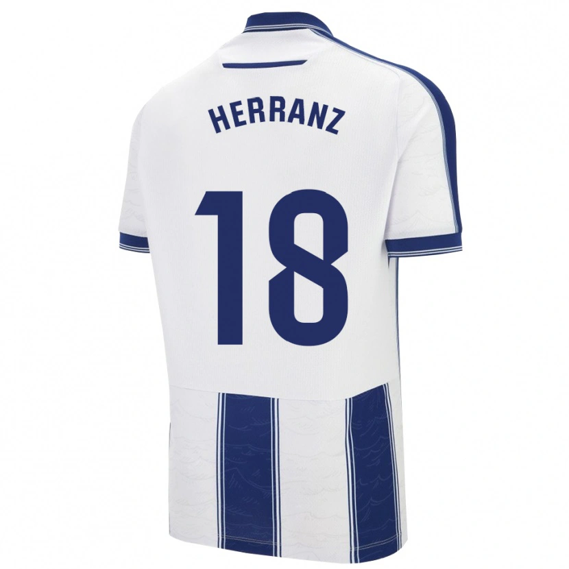 Danxen Dětské Alejandro Herranz #18 Tmavě Modrá Bílá Daleko Hráčské Dresy 2025/26 Dres