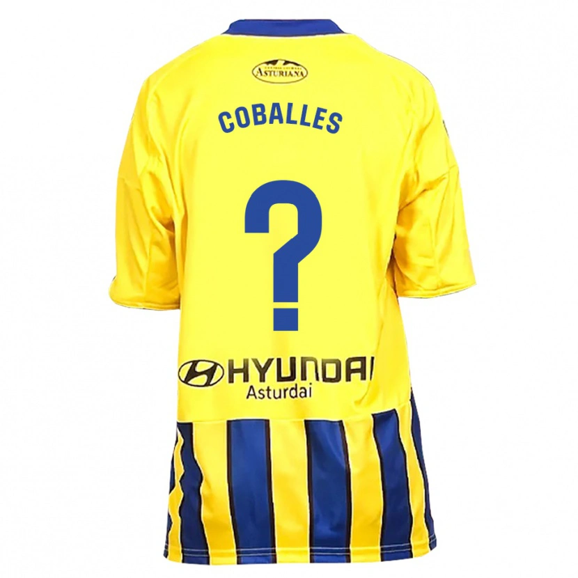 Danxen Dětské Jaime Coballes #0 Žlutá Modrá Daleko Hráčské Dresy 2025/26 Dres