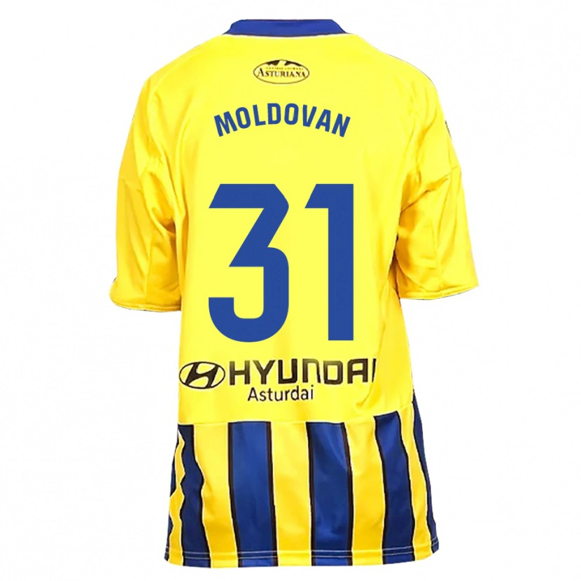 Danxen Dětské Horațiu Moldovan #31 Žlutá Modrá Daleko Hráčské Dresy 2025/26 Dres