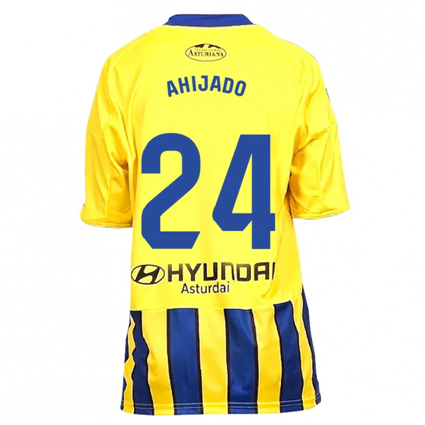 Danxen Dětské Lucas Ahijado #24 Žlutá Modrá Daleko Hráčské Dresy 2025/26 Dres
