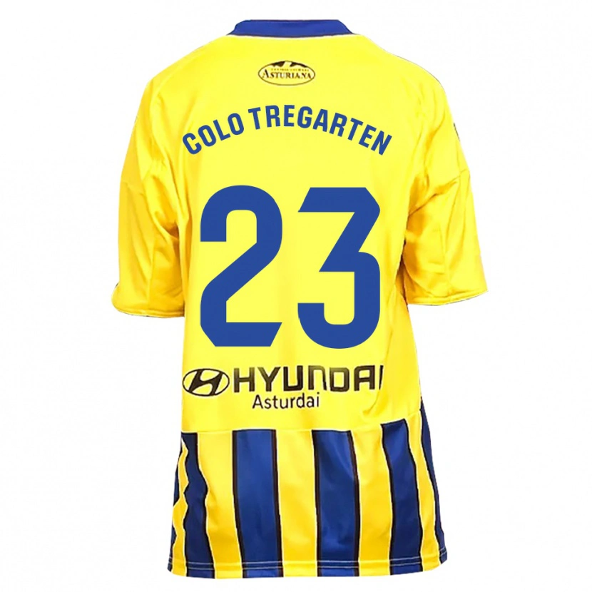 Danxen Dětské Colo Tregarten #23 Žlutá Modrá Daleko Hráčské Dresy 2025/26 Dres