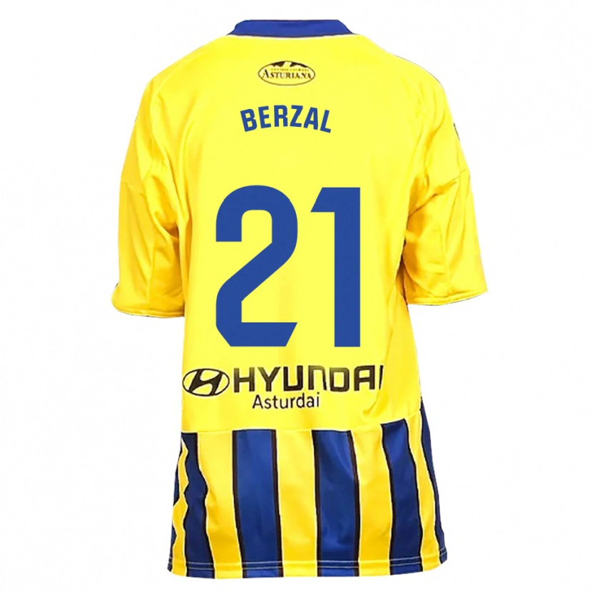 Danxen Dětské Guille Berzal #21 Žlutá Modrá Daleko Hráčské Dresy 2025/26 Dres
