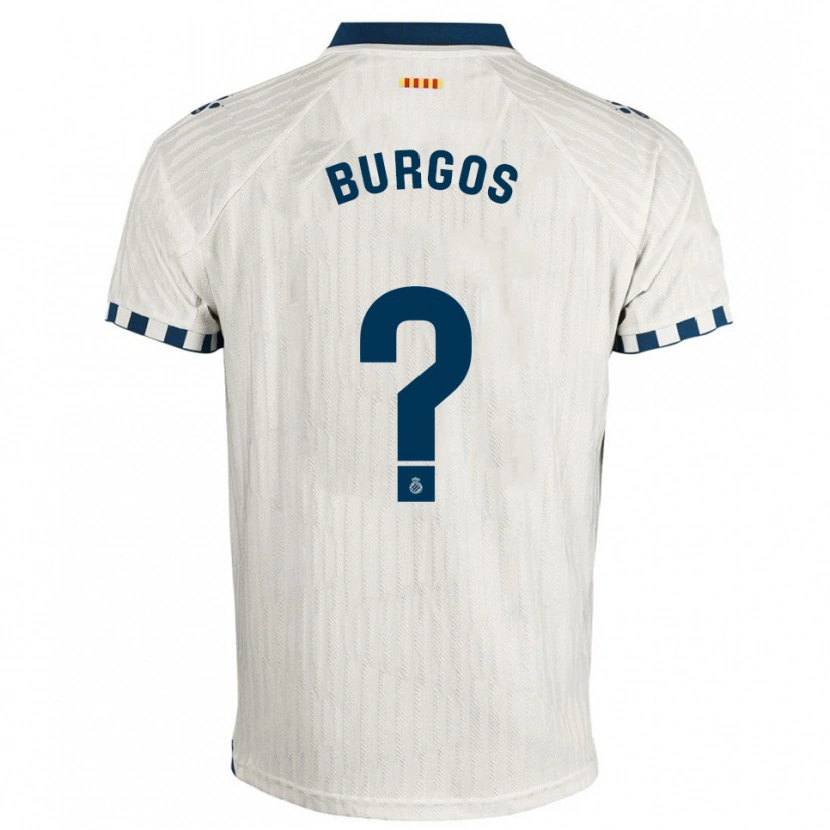Danxen Dětské Hugo Burgos #0 Bílá Modrá Daleko Hráčské Dresy 2025/26 Dres