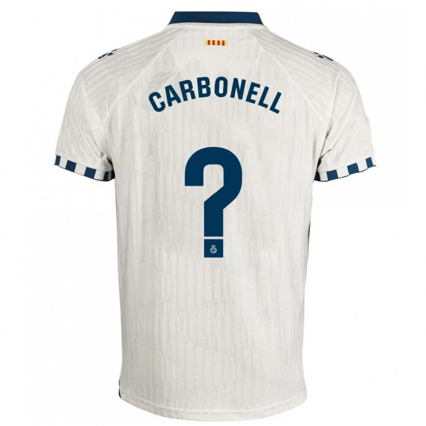 Danxen Dětské Ethan Carbonell #0 Bílá Modrá Daleko Hráčské Dresy 2025/26 Dres