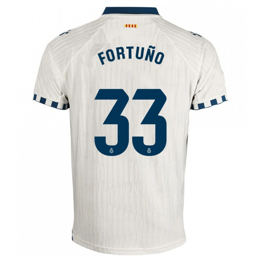 Danxen Dětské Ángel Fortuño #33 Bílá Modrá Daleko Hráčské Dresy 2025/26 Dres