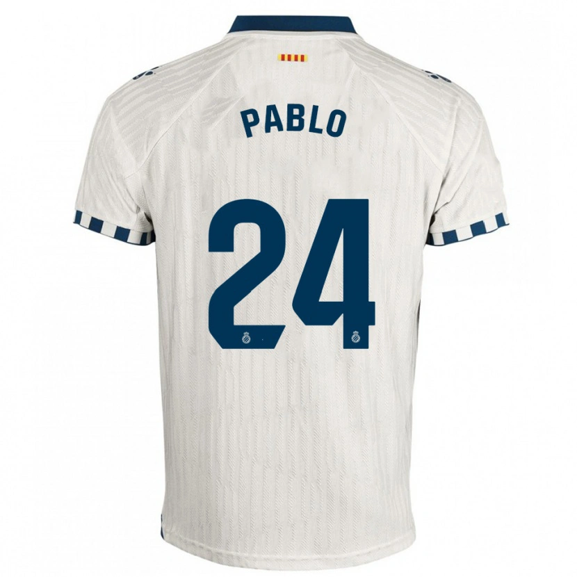 Danxen Dětské Pablo Ramón #24 Bílá Modrá Daleko Hráčské Dresy 2025/26 Dres