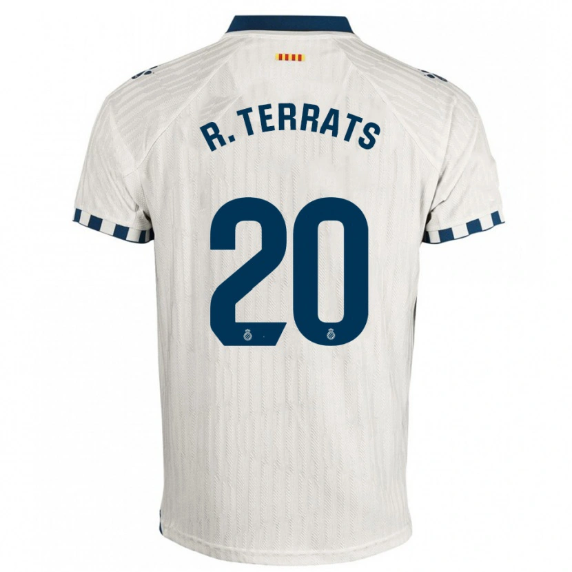 Danxen Dětské Ramón Terrats #20 Bílá Modrá Daleko Hráčské Dresy 2025/26 Dres