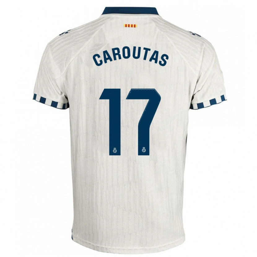 Danxen Dětské Tim Caroutas #17 Bílá Modrá Daleko Hráčské Dresy 2025/26 Dres