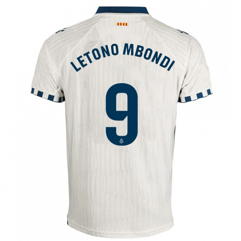 Danxen Dětské Christ-Emmanuel Letono Mbondi #9 Bílá Modrá Daleko Hráčské Dresy 2025/26 Dres
