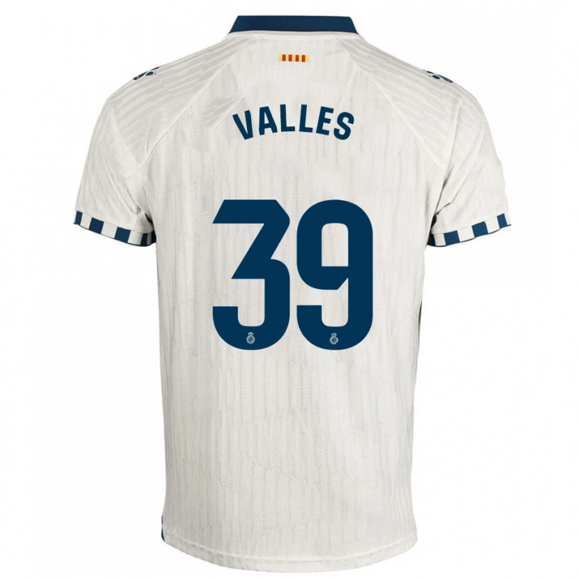 Danxen Dětské Gastón Valles #39 Bílá Modrá Daleko Hráčské Dresy 2025/26 Dres