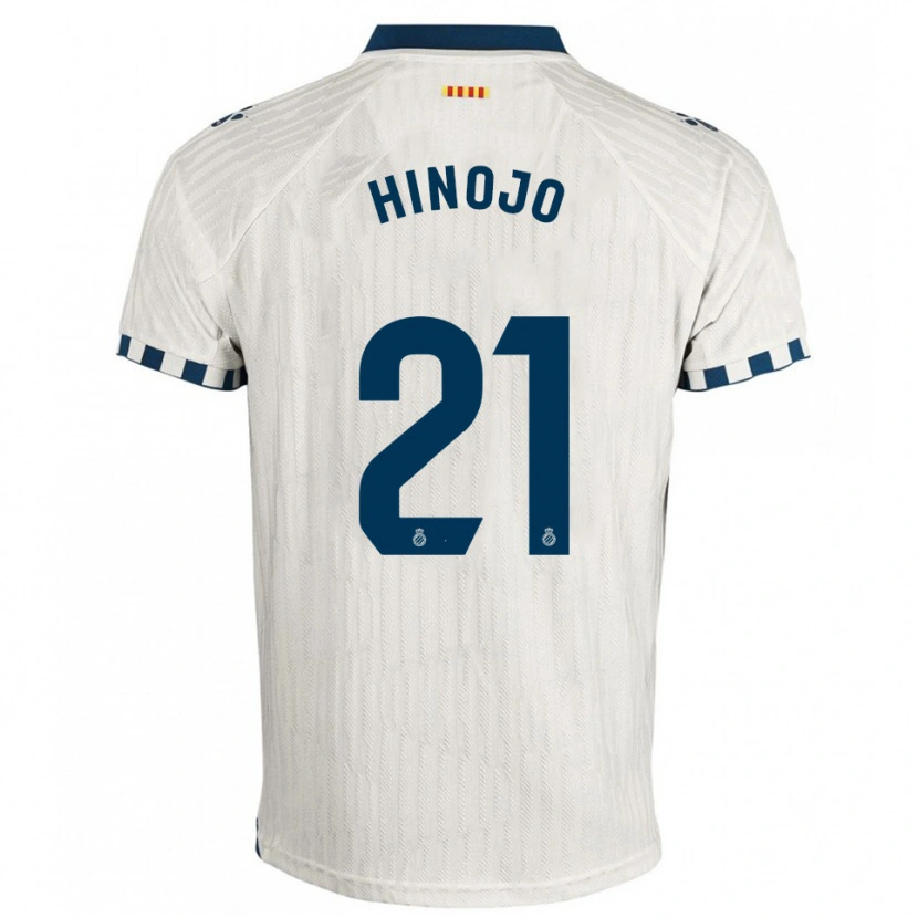 Danxen Dětské Roger Hinojo #21 Bílá Modrá Daleko Hráčské Dresy 2025/26 Dres